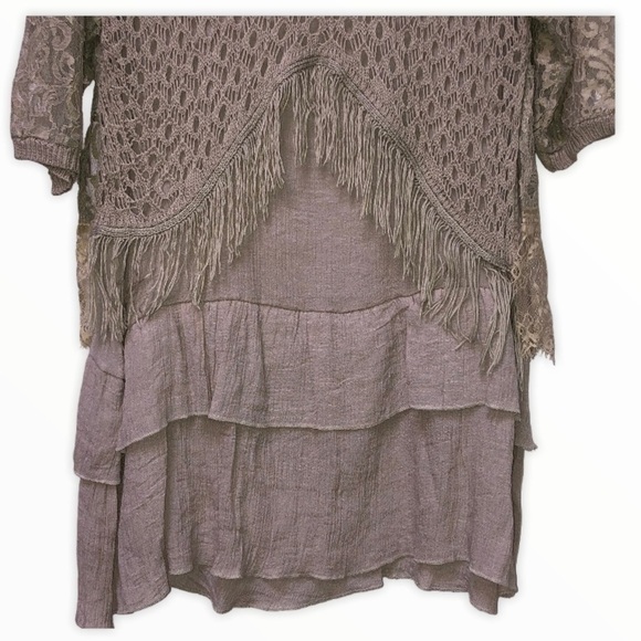 BOHO crochet fringe Tunic/Dress Selfie Couture by Trendology - Picture 6 of 9